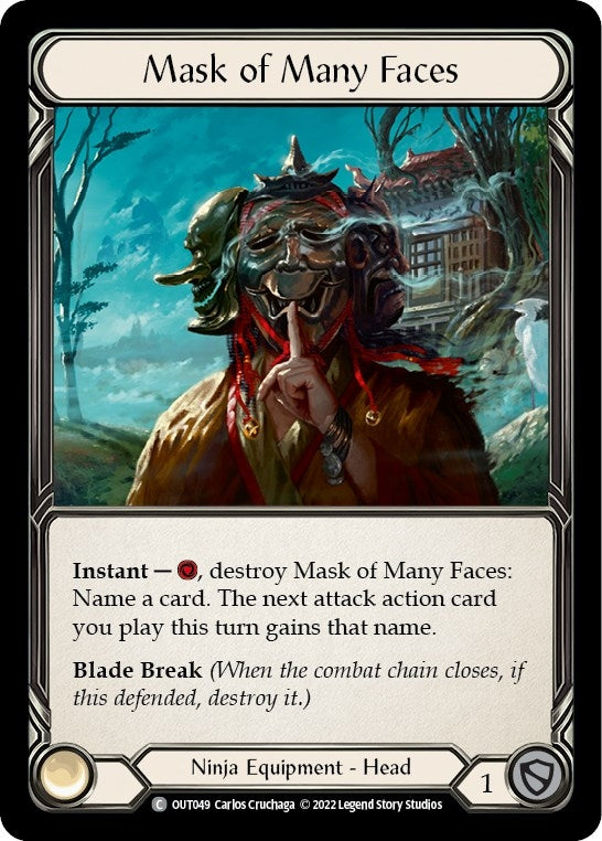 Image for Mask of Many Faces (OUT049) (Outsiders) - Flesh and Blood TCG