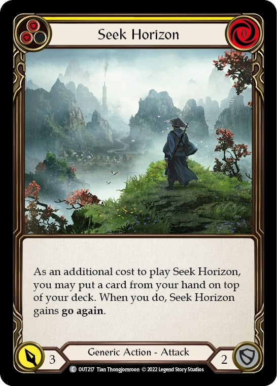 Image for Seek Horizon (Yellow) (OUT217) (Outsiders) - Flesh and Blood TCG