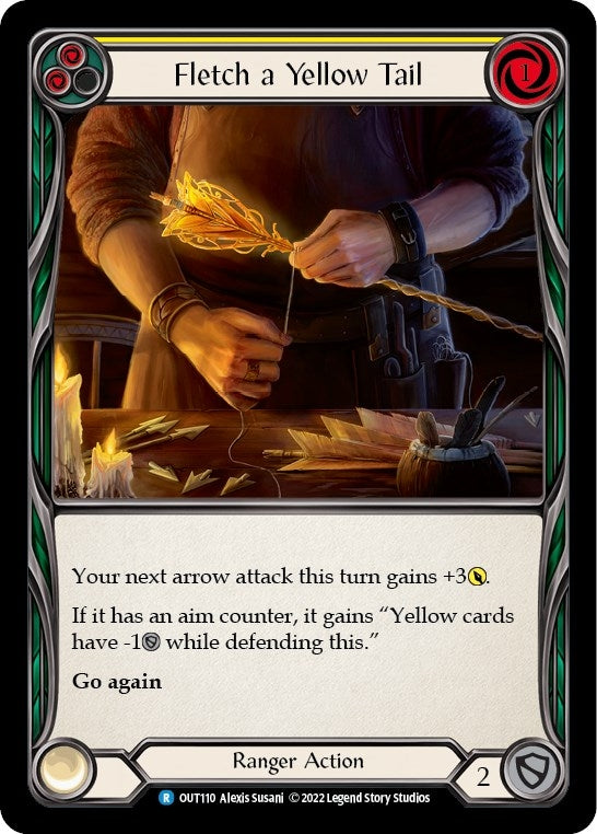 Image for Fletch a Yellow Tail (Yellow) (OUT110) (Outsiders) - Flesh and Blood TCG