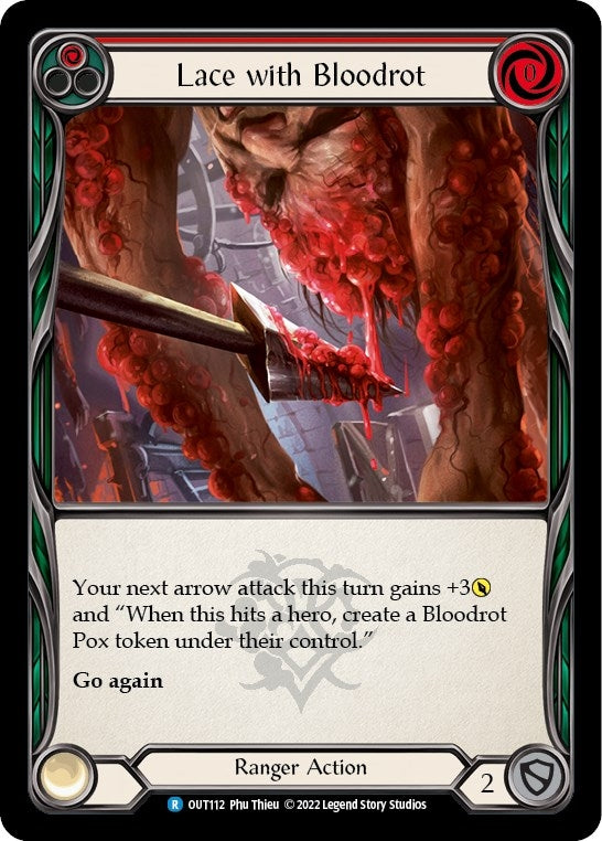 Image for Lace with Bloodrot (Red) (OUT112) (Outsiders) - Flesh and Blood TCG