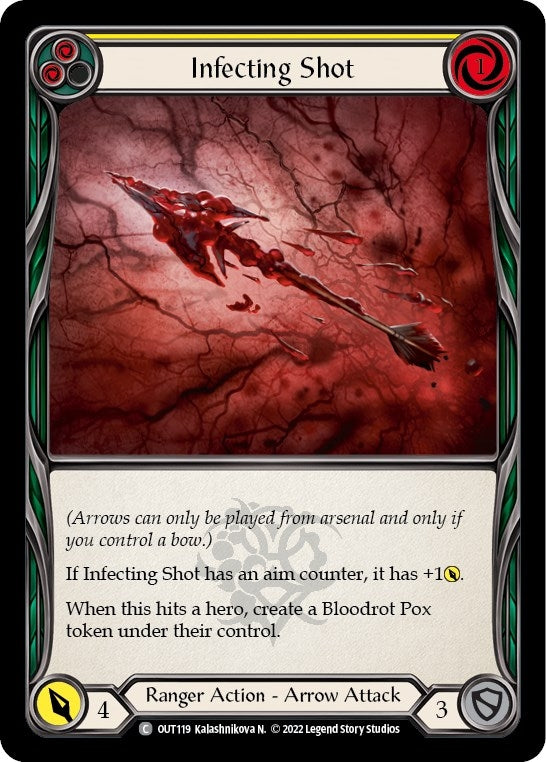 Image for Infecting Shot (Yellow) (OUT119) (Outsiders) - Flesh and Blood TCG