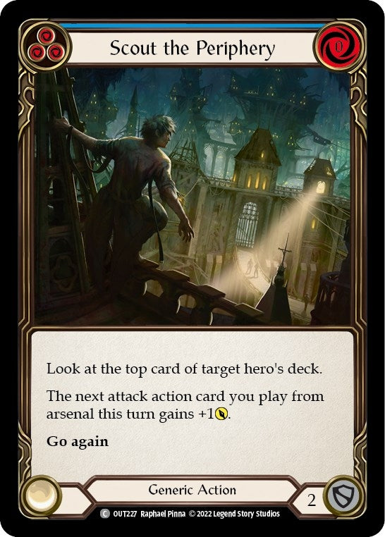 Image for Scout the Periphery (Blue) (OUT227) (Outsiders) - Flesh and Blood TCG