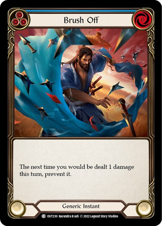 Image for Brush Off (Blue) (OUT230) (Outsiders) - Flesh and Blood TCG