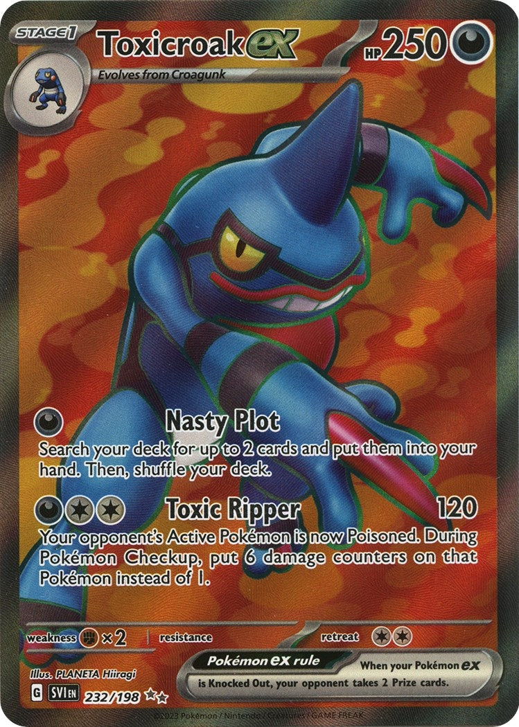 Toxicroak ex (232/198) (SV01: Scarlet & Violet Base Set)
