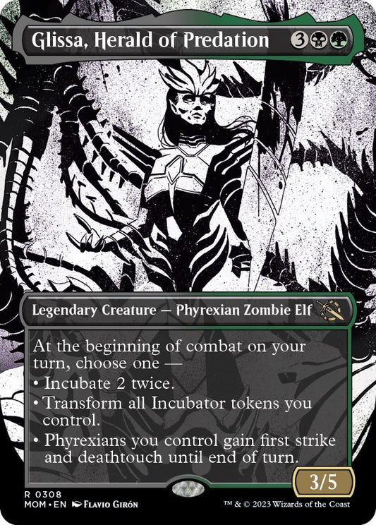 Image for Glissa, Herald of Predation (Showcase) (308) (March of the Machine) - Magic: The Gathering