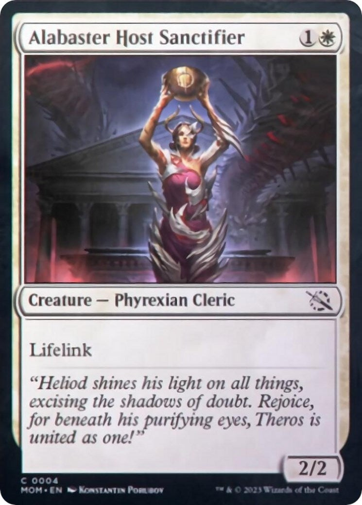Image for Alabaster Host Sanctifier (4) (March of the Machine) - Magic: The Gathering