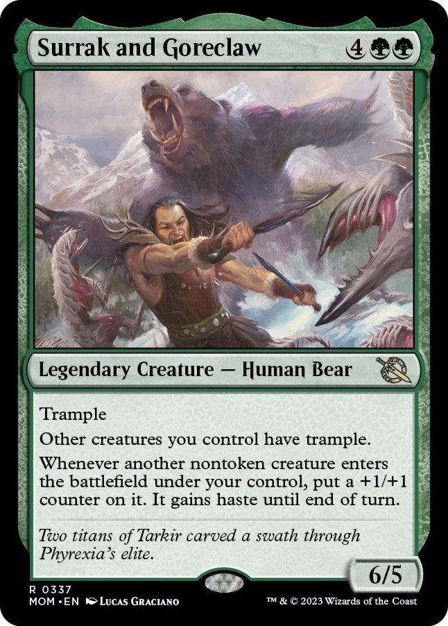 Image for Surrak and Goreclaw (337) (March of the Machine) - Magic: The Gathering