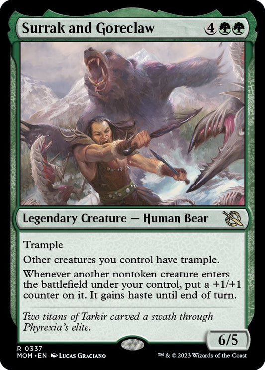 Image for Surrak and Goreclaw (337) (March of the Machine) - Magic: The Gathering
