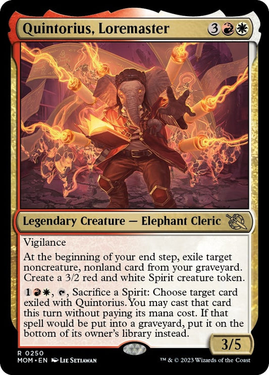 Image for Quintorius, Loremaster (250) (March of the Machine) - Magic: The Gathering