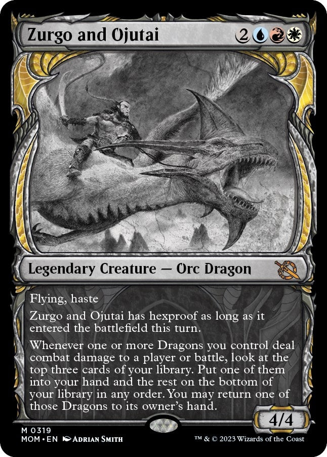 Image for Zurgo and Ojutai (Showcase) (319) (March of the Machine) - Magic: The Gathering