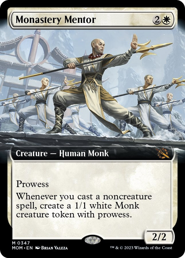 Image for Monastery Mentor (Extended Art) (347) (March of the Machine) - Magic: The Gathering