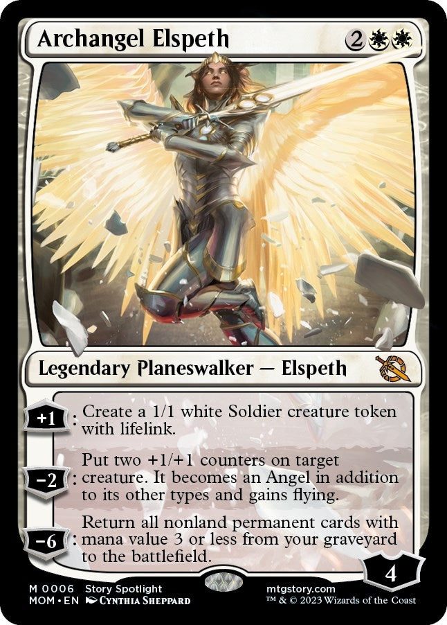 Image for Archangel Elspeth (6) (March of the Machine) - Magic: The Gathering