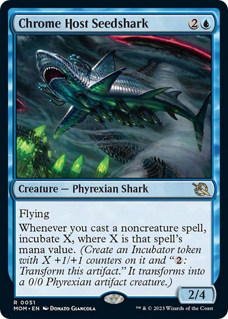 Image for Chrome Host Seedshark (51) (March of the Machine) - Magic: The Gathering