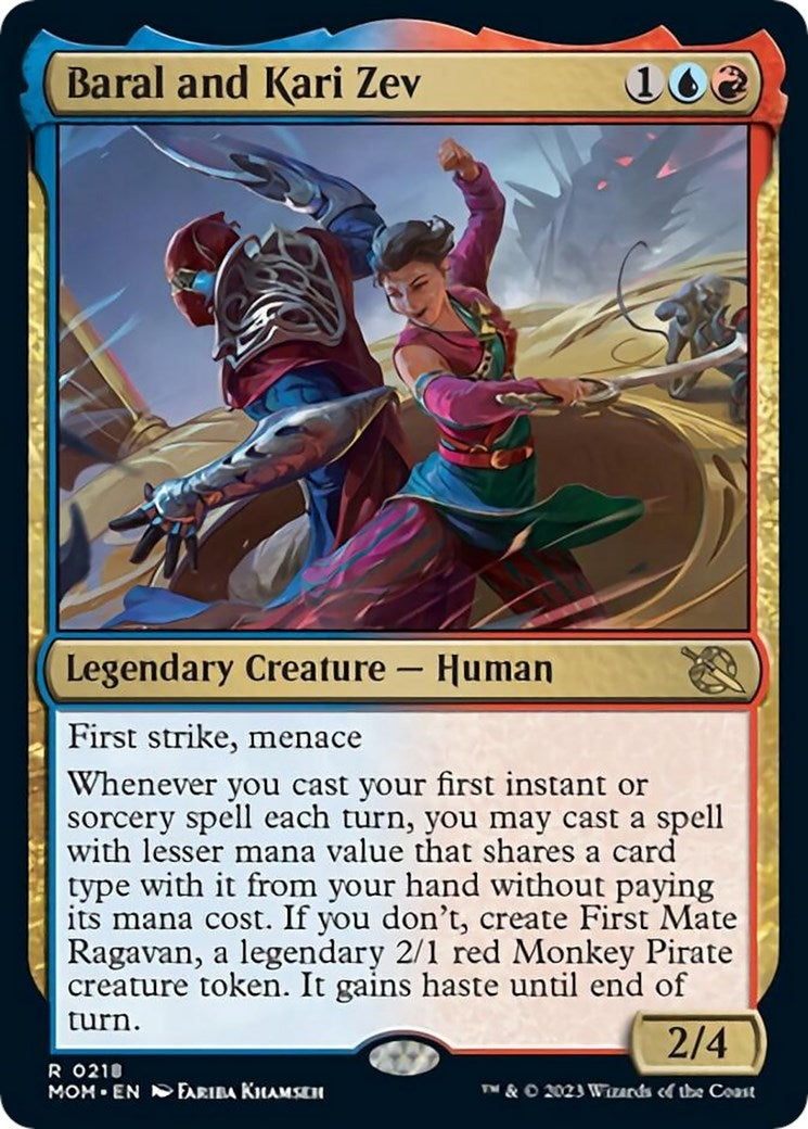 Image for Baral and Kari Zev (218) (March of the Machine) - Magic: The Gathering