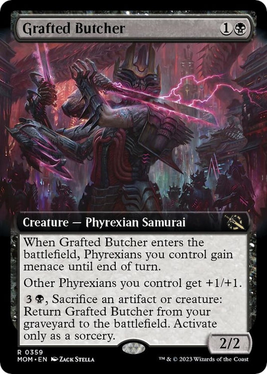Grafted Butcher (Extended Art) (359) (March of the Machine)
