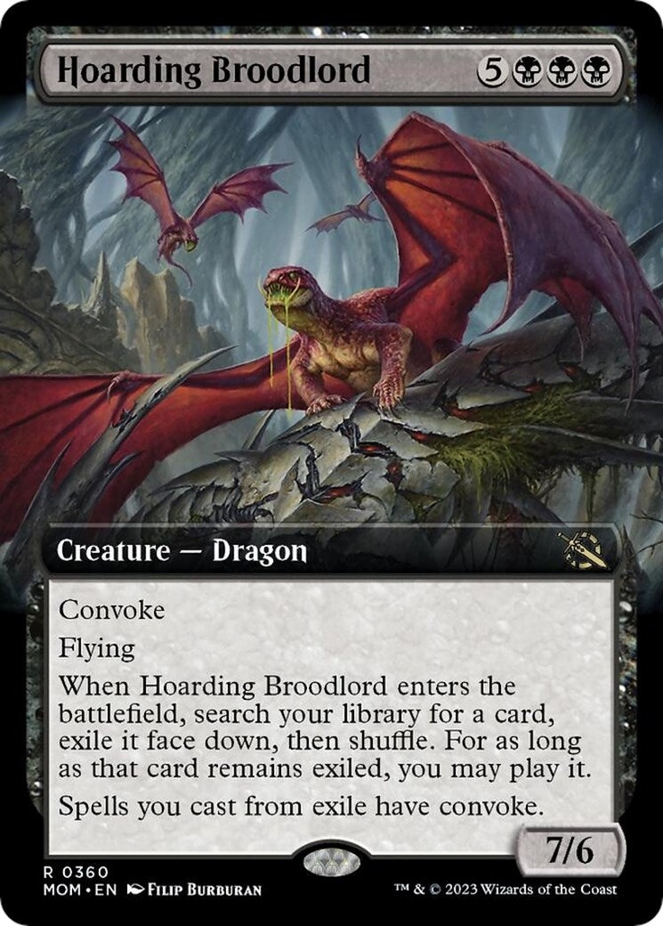 Image for Hoarding Broodlord (Extended Art) (360) (March of the Machine) - Magic: The Gathering