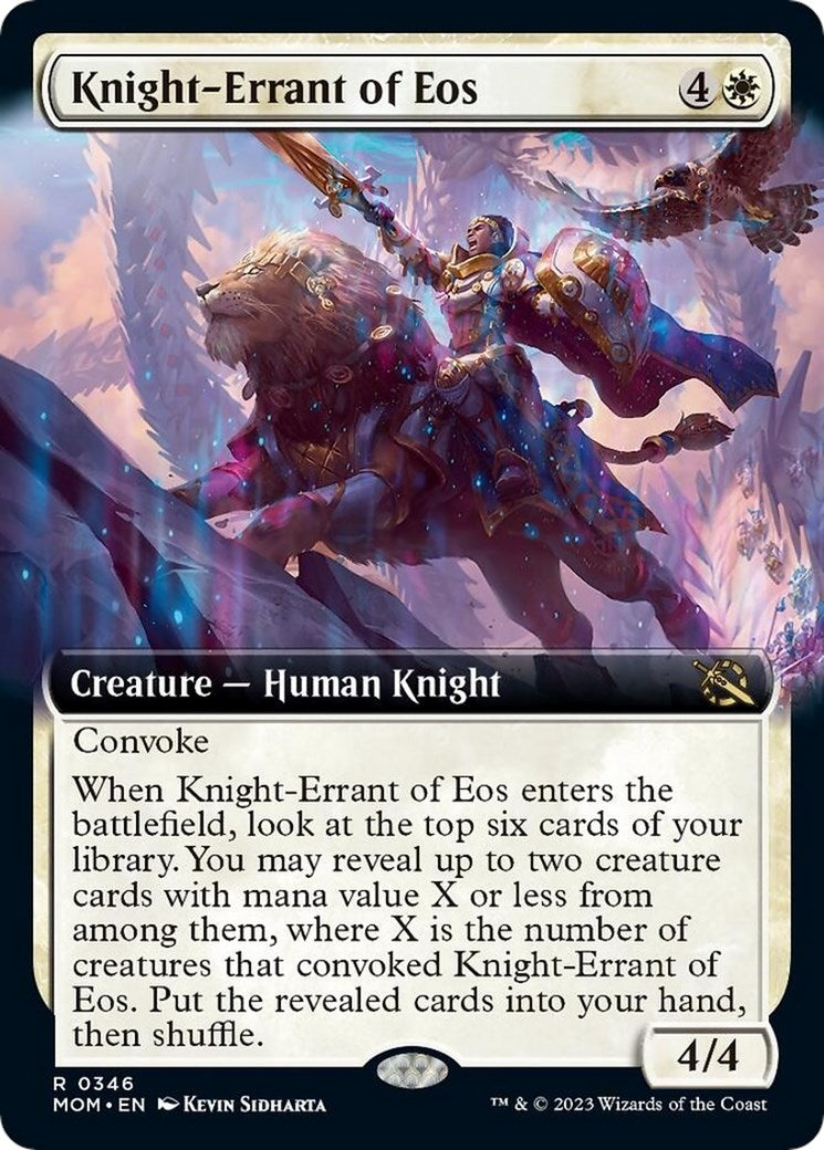 Image for Knight-Errant of Eos (Extended Art) (346) (March of the Machine) - Magic: The Gathering