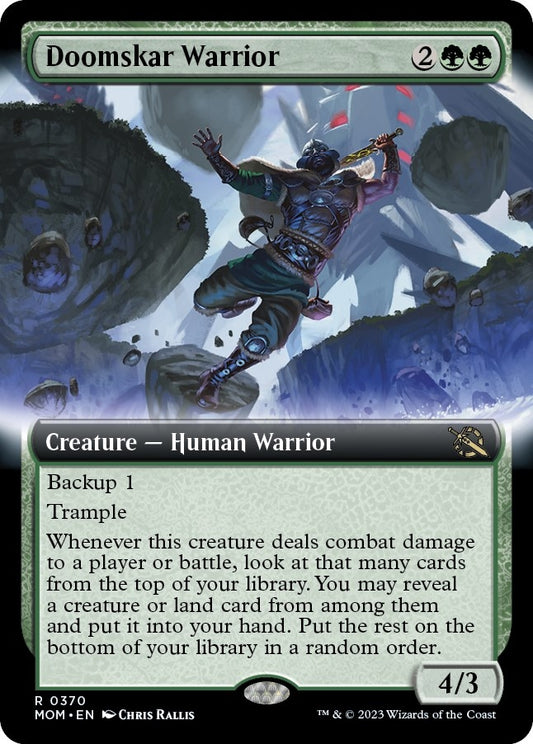 Image for Doomskar Warrior (Extended Art) (370) (March of the Machine) - Magic: The Gathering