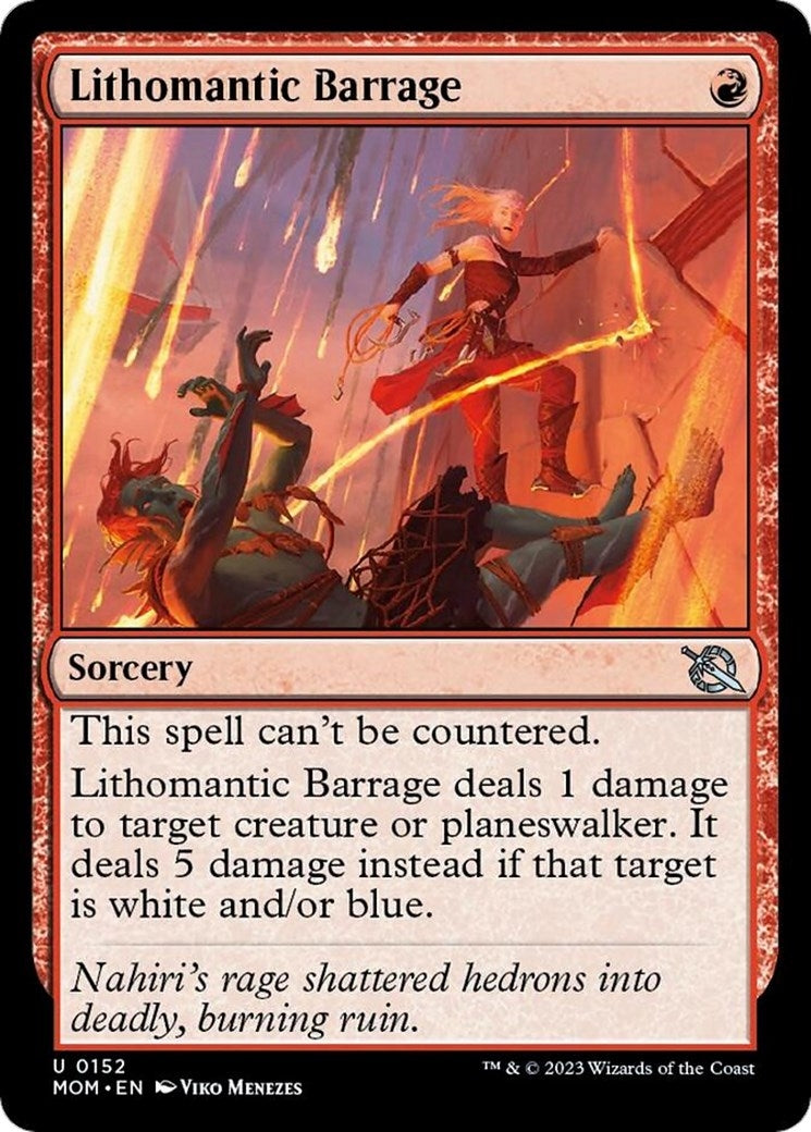 Lithomantic Barrage (152) (March of the Machine)