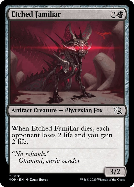 Image for Etched Familiar (101) (March of the Machine) - Magic: The Gathering