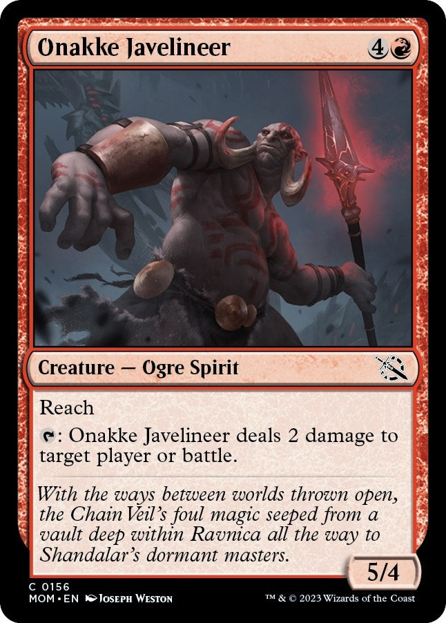 Image for Onakke Javelineer (156) (March of the Machine) - Magic: The Gathering