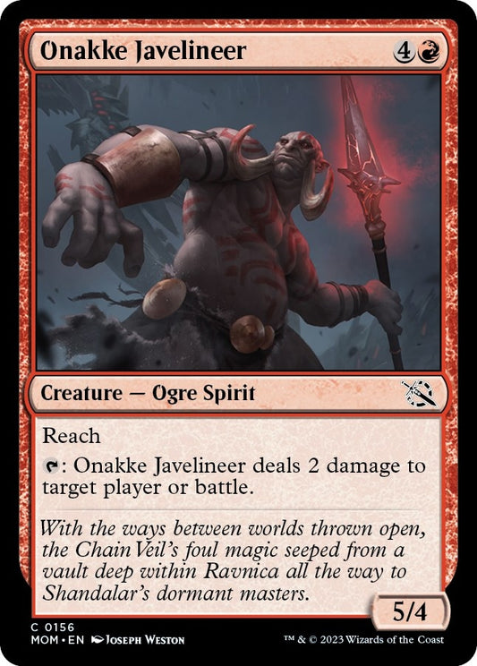 Image for Onakke Javelineer (156) (March of the Machine) - Magic: The Gathering