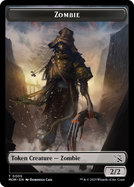 Zombie Token (5) (March of the Machine)