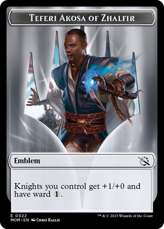 Image for Emblem - Teferi Akosa of Zhalfir (22) (March of the Machine) - Magic: The Gathering