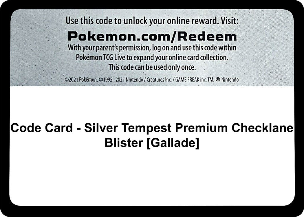 Image for Code Card - Silver Tempest Premium Checklane Blister [Gallade] (SWSH12: Silver Tempest) - Pokemon