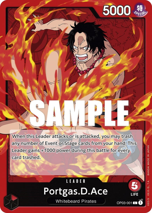 Portgas.D.Ace (OP03-001) (Pillars of Strength)