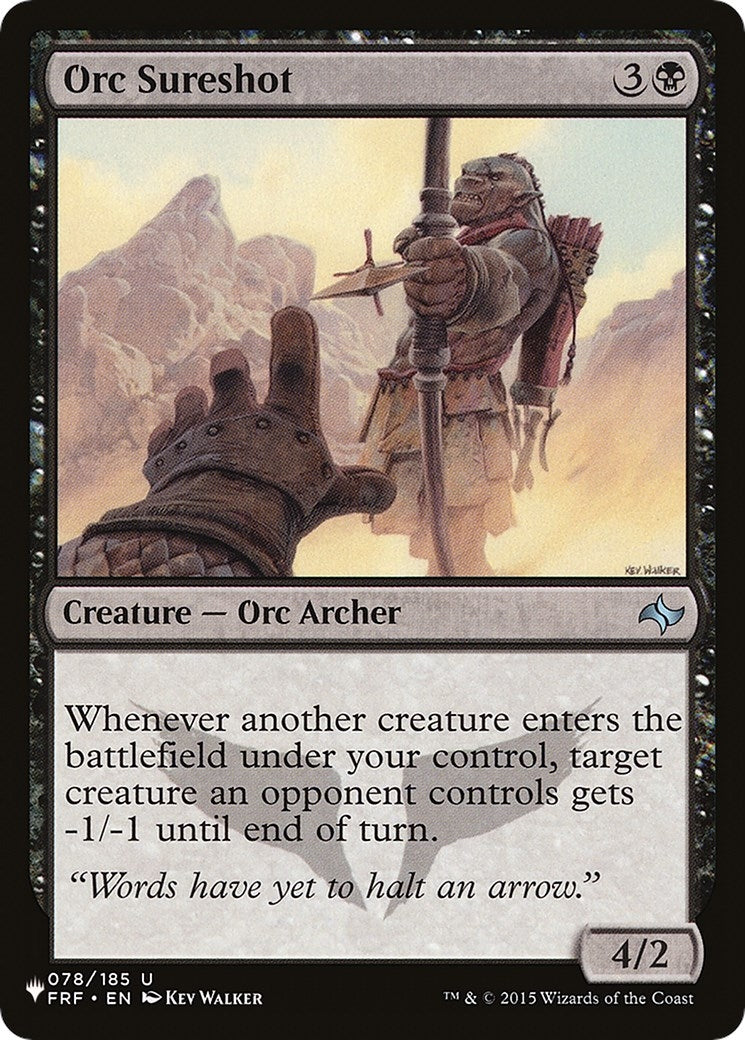 Image for Orc Sureshot (078/185) (The List Reprints) (LIST) - Magic: The Gathering