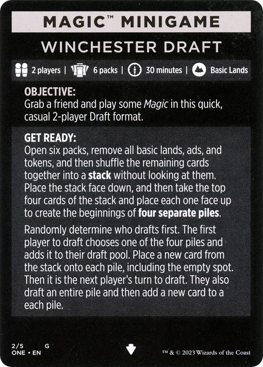 Image for Magic Minigame: Winchester Draft (2) (Phyrexia: All Will Be One) - Magic: The Gathering