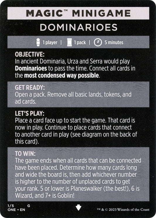 Magic Minigame: Dominarioes (1) (Phyrexia: All Will Be One)