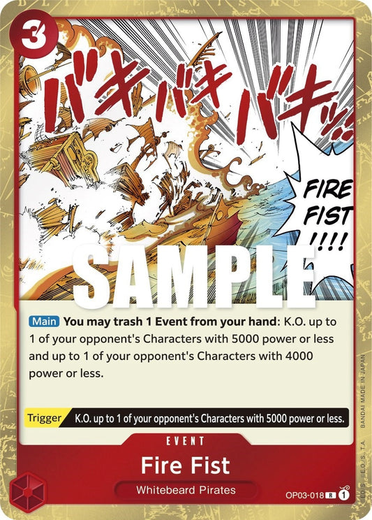 Fire Fist (OP03-018) (Pillars of Strength)