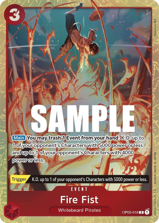 Fire Fist (Alternate Art) (OP03-018) (Pillars of Strength)