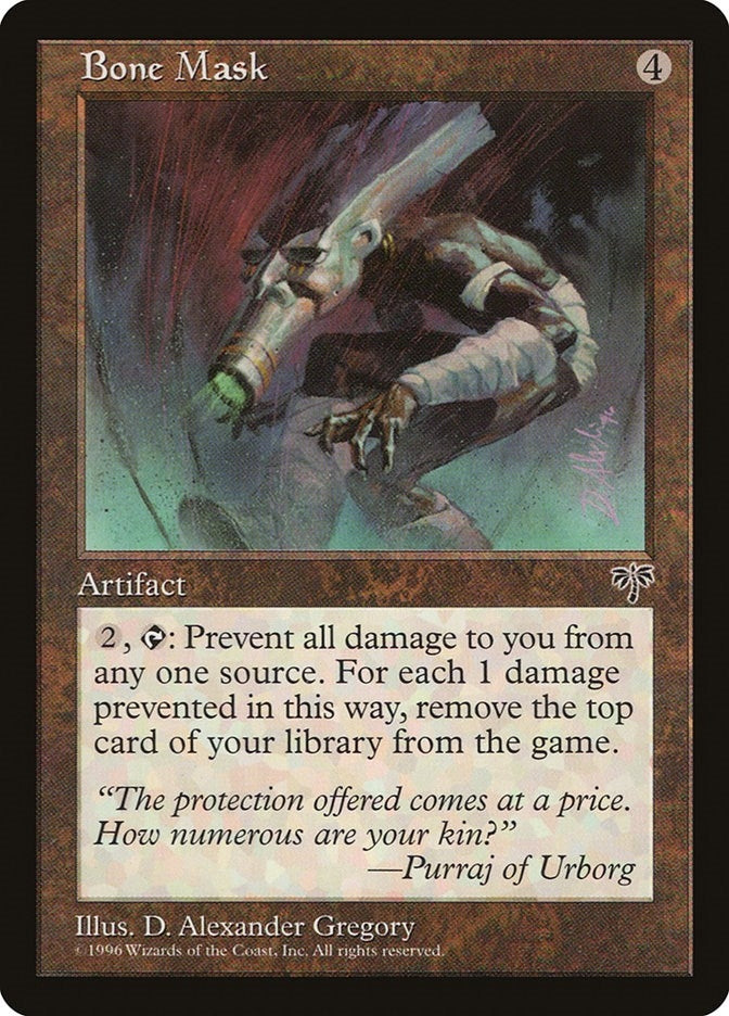 Image for Bone Mask (Mirage) - Magic: The Gathering