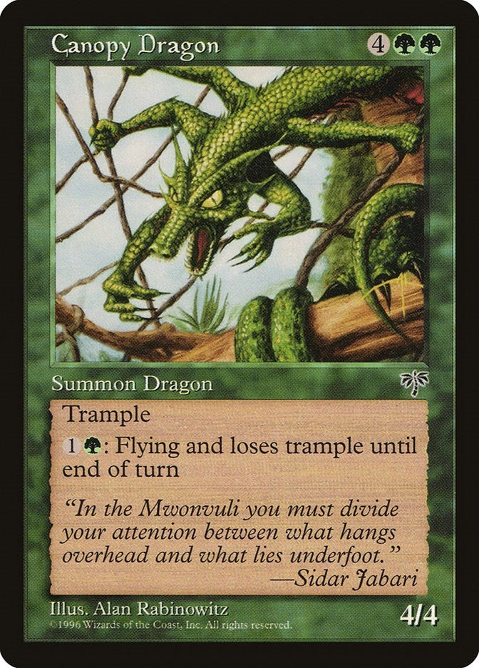 Image for Canopy Dragon (Mirage) - Magic: The Gathering