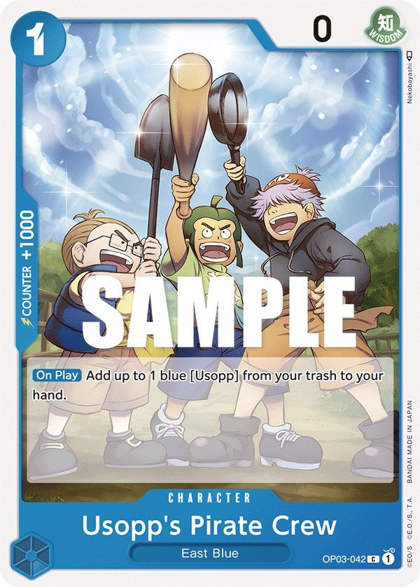 Image for Usopp's Pirate Crew (OP03-042) (Pillars of Strength) - One Piece Card Game