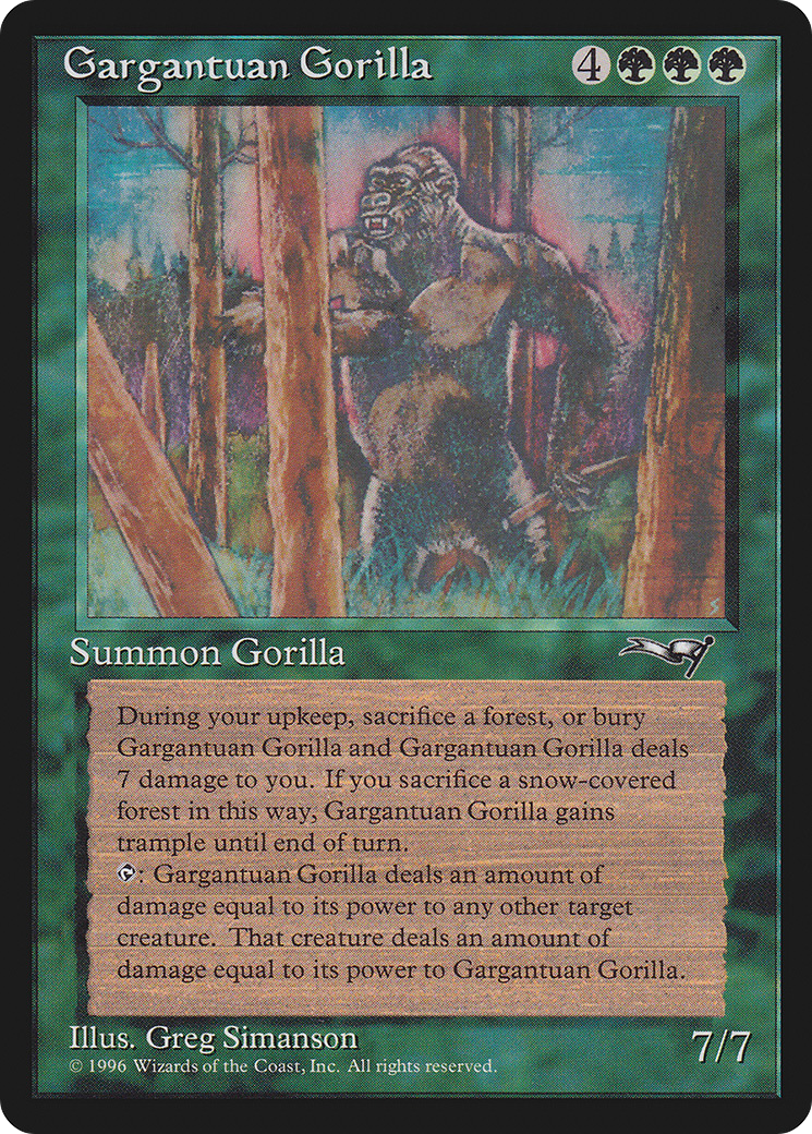 Gargantuan Gorilla (72) (ALL)