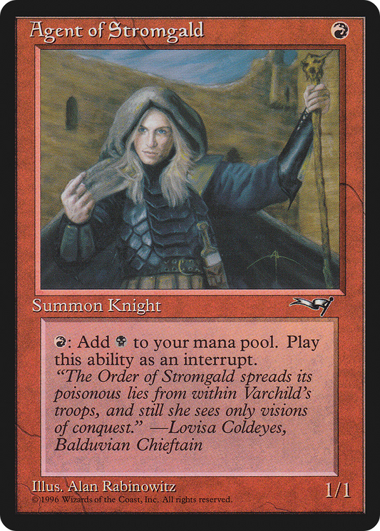 Agent of Stromgald (Woman Holding Staff) (95) (ALL)