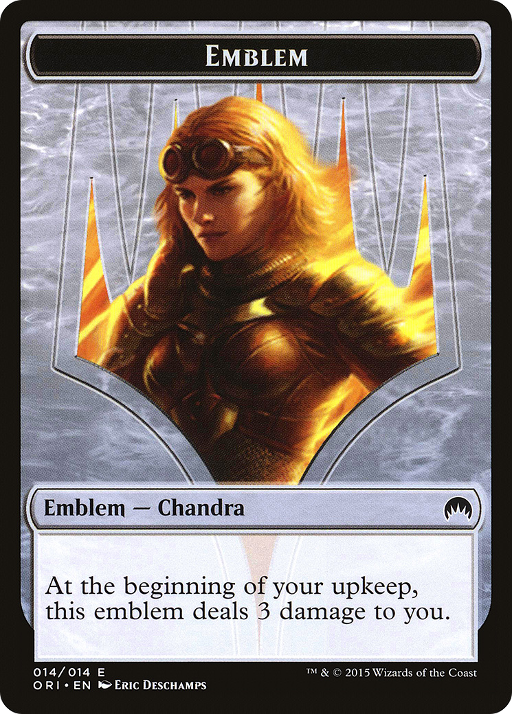 Emblem - Chandra, Roaring Flame (14) (ORI)