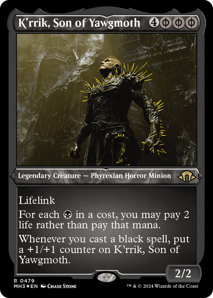 K'rrik, Son of Yawgmoth (Foil Etched) (479) (MH3)