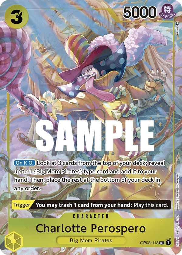Image for Charlotte Perospero (Alternate Art) (OP03-113) (Pillars of Strength) - One Piece Card Game