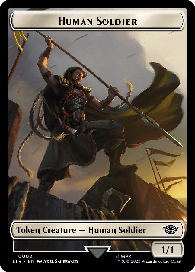 Image for Human Soldier Token (0002) (2) (LTR) - Magic: The Gathering