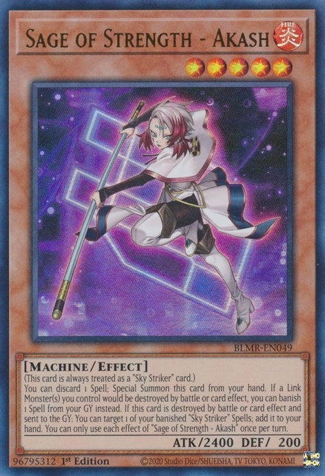 Image for Sage of Strength - Akash (BLMR-EN049) (Battles of Legend: Monstrous Revenge) - YuGiOh