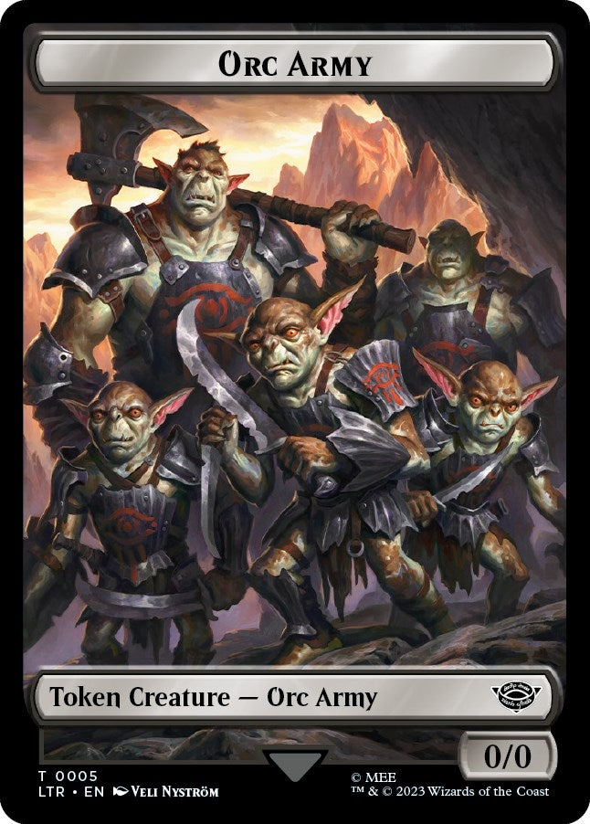 Image for Orc Army (0005) // Food (0010) Double-Sided Token (5 // 10) (LTR) - Magic: The Gathering