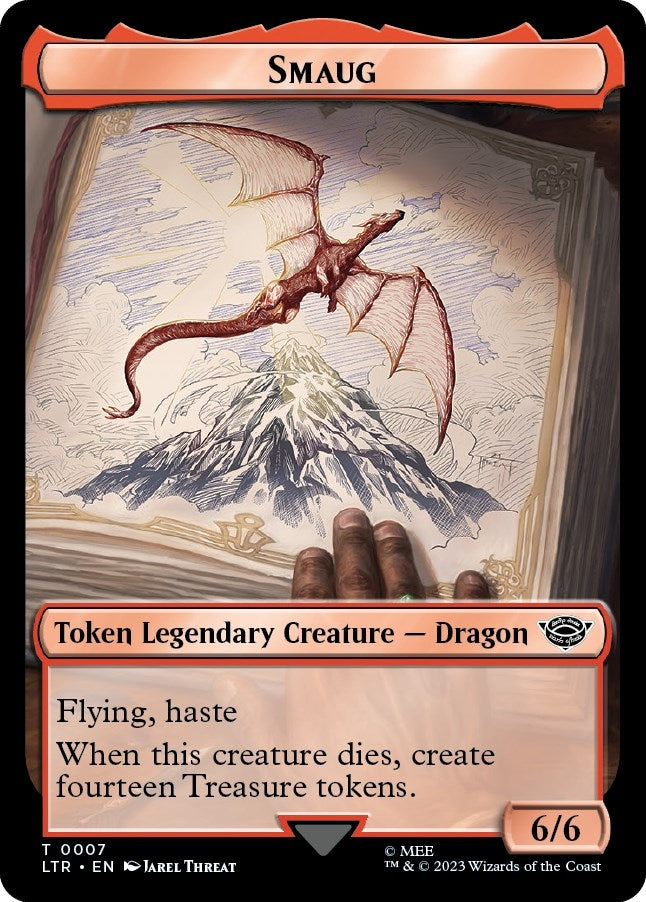 Image for Smaug // Food (0010) Double-Sided Token (7 // 10) (LTR) - Magic: The Gathering
