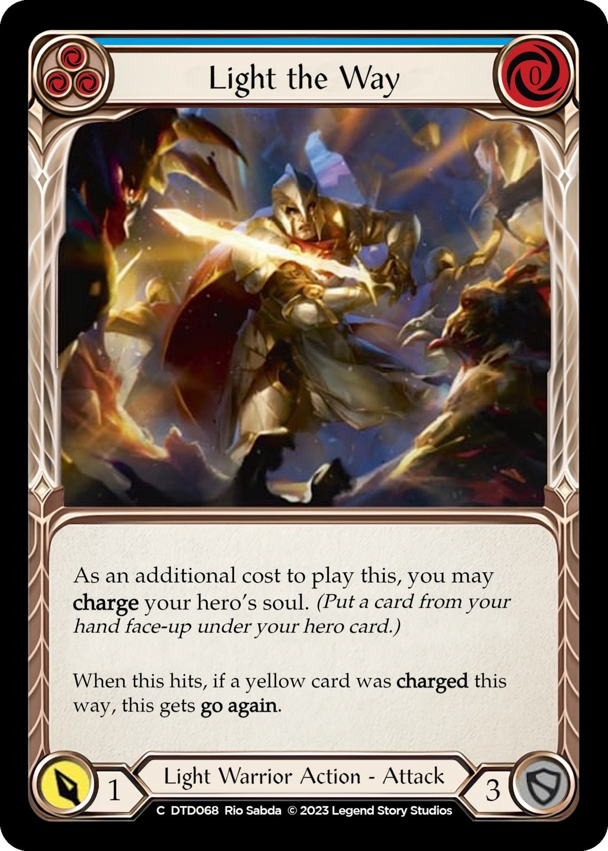 Image for Light the Way (Blue) (DTD068) (Dusk till Dawn) - Flesh and Blood TCG