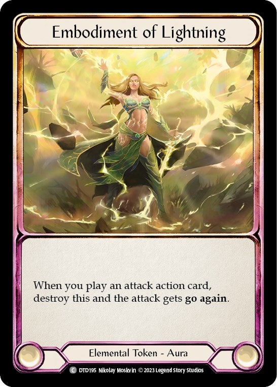 Image for Embodiment of Lightning (DTD195) (Dusk till Dawn) - Flesh and Blood TCG