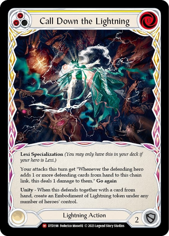 Image for Call Down the Lightning (DTD198) (Dusk till Dawn) - Flesh and Blood TCG